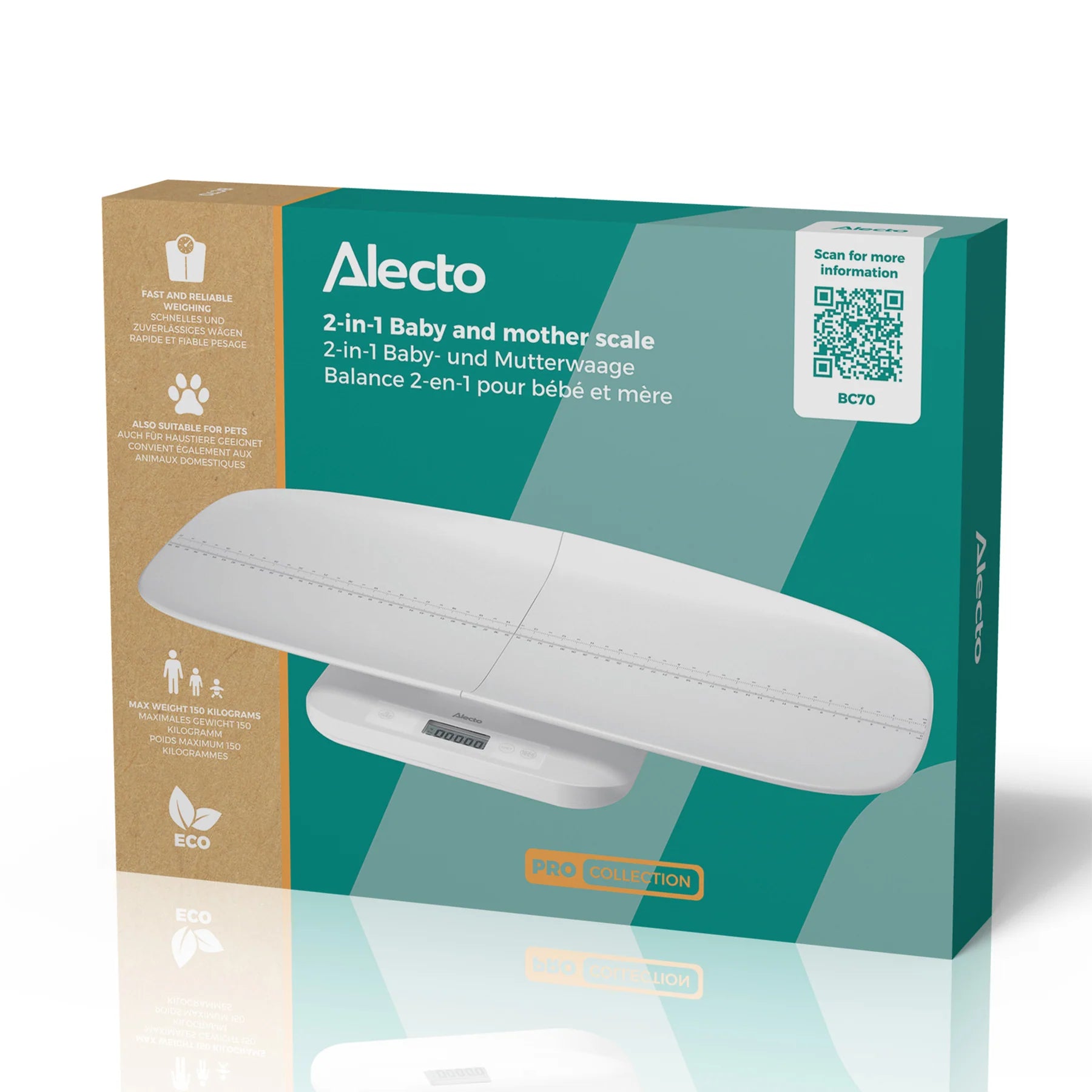 Бебешки Цифров Кантар Split Baby Bc70 Alecto