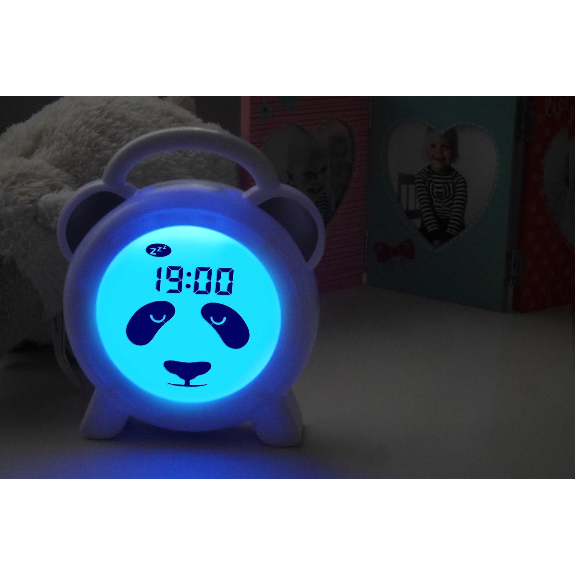 Детска Нощна Лампа С Часовник Sleep Trainer Panda Alecto