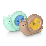 Детска Нощна Лампа С Часовник Sleep Trainer Simon Taupe Alecto