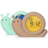 Детска Нощна Лампа С Часовник Sleep Trainer Simon Taupe Alecto
