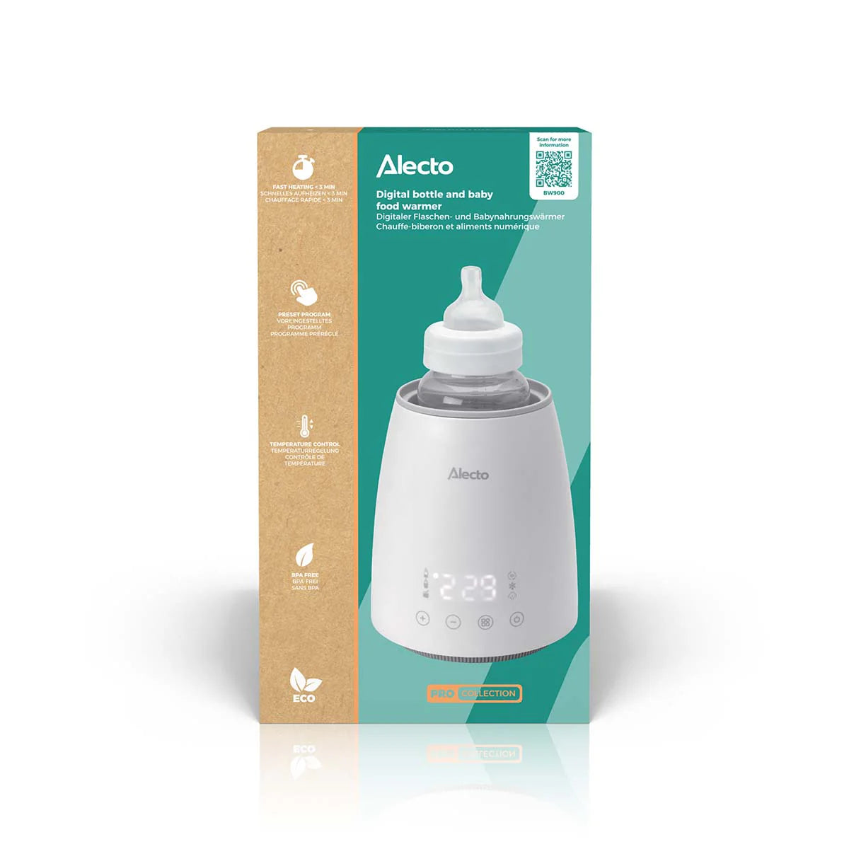 Дигитален Нагревател За Бебешки Шишета И Бурканчета Bw900 Alecto