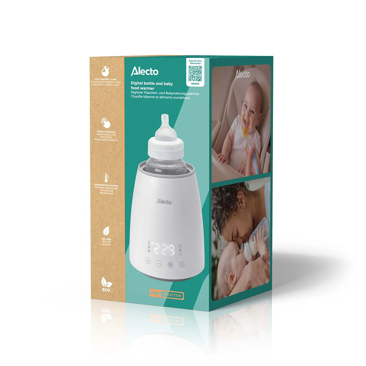Дигитален Нагревател За Бебешки Шишета И Бурканчета Bw900 Alecto