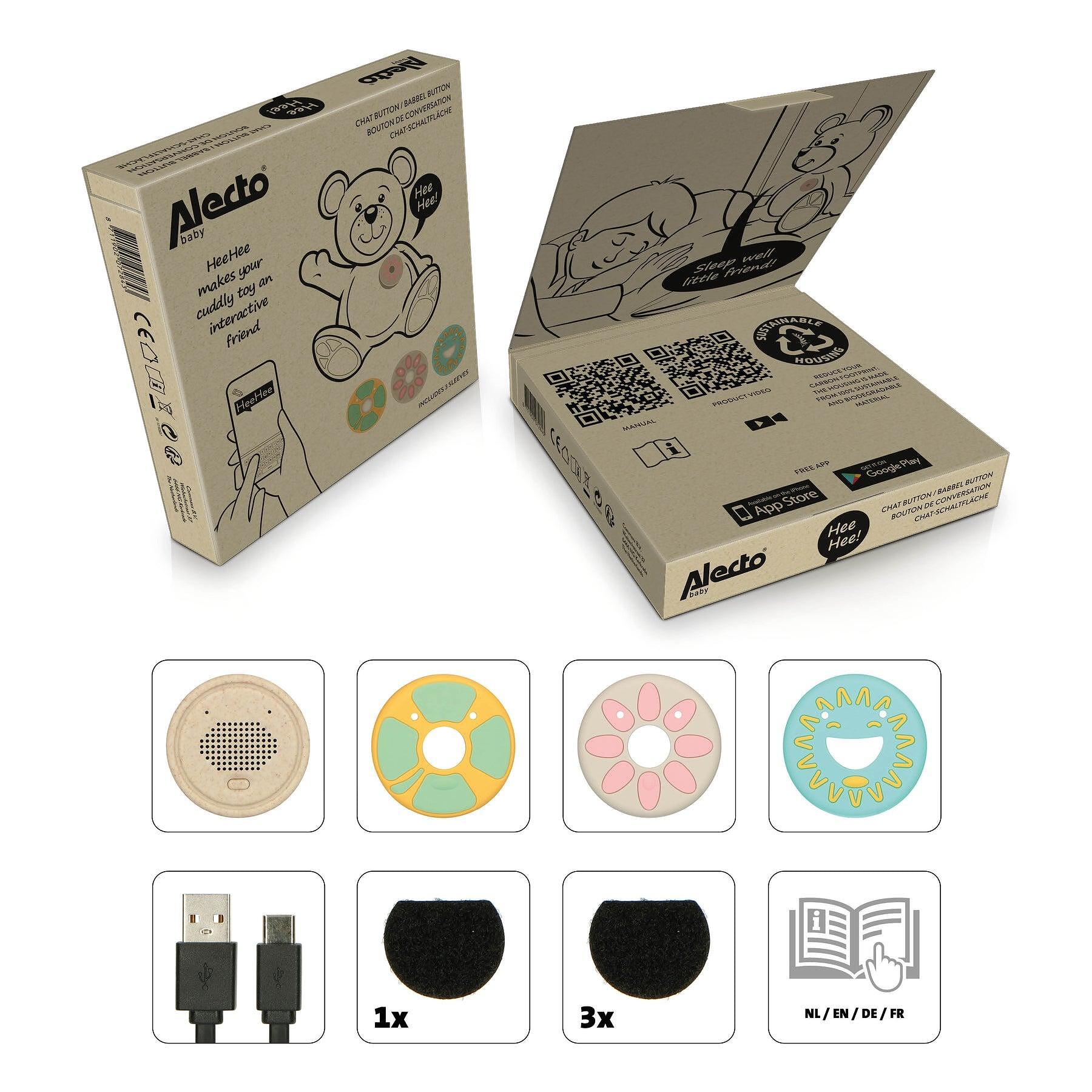 Комплект Плюшена Играчка С Интерактивен Чат Бутон Heehee Rabbit Alecto