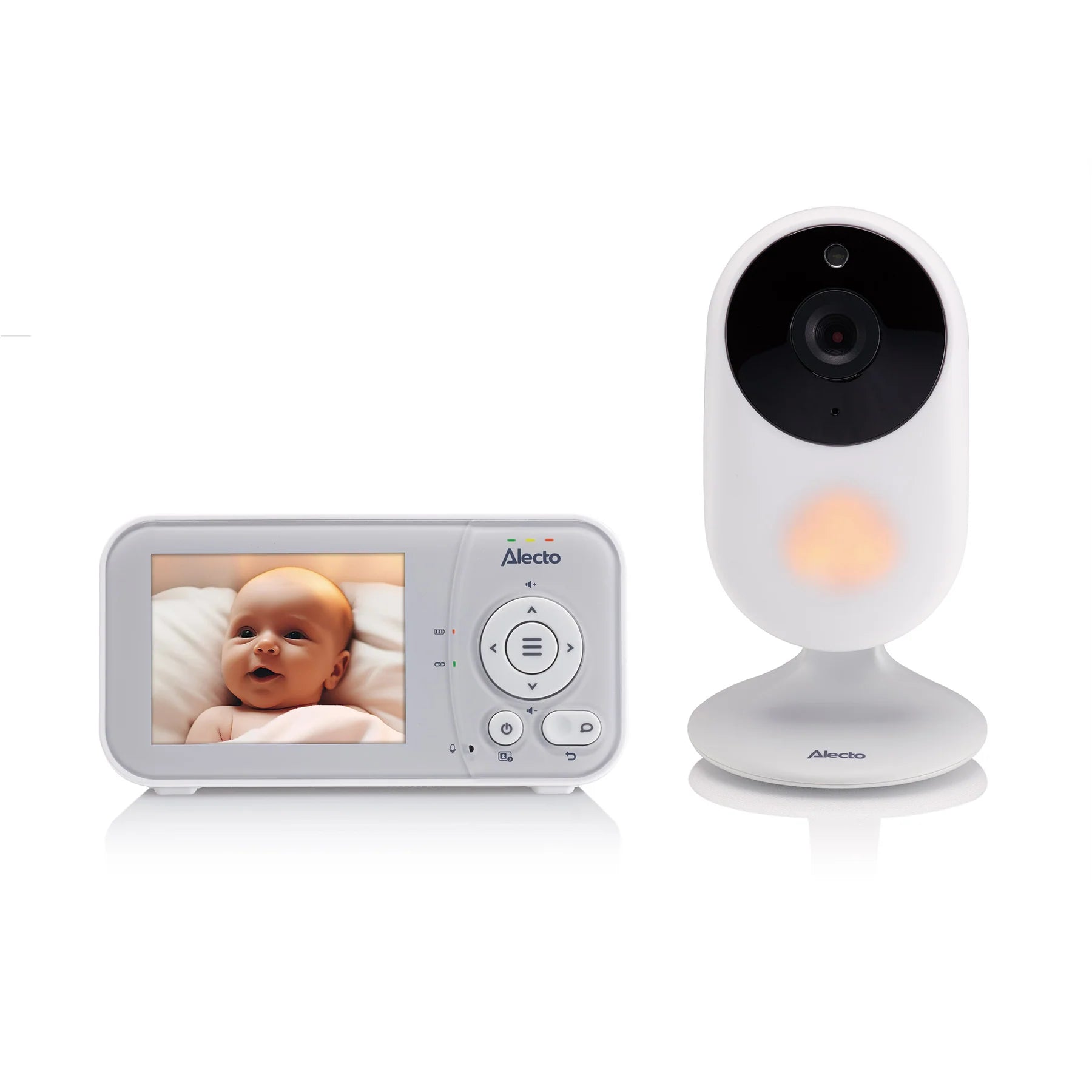 Видеофон За Бебе С 2.8" Цветен Дисплей White Grey Dvm2028 Alecto