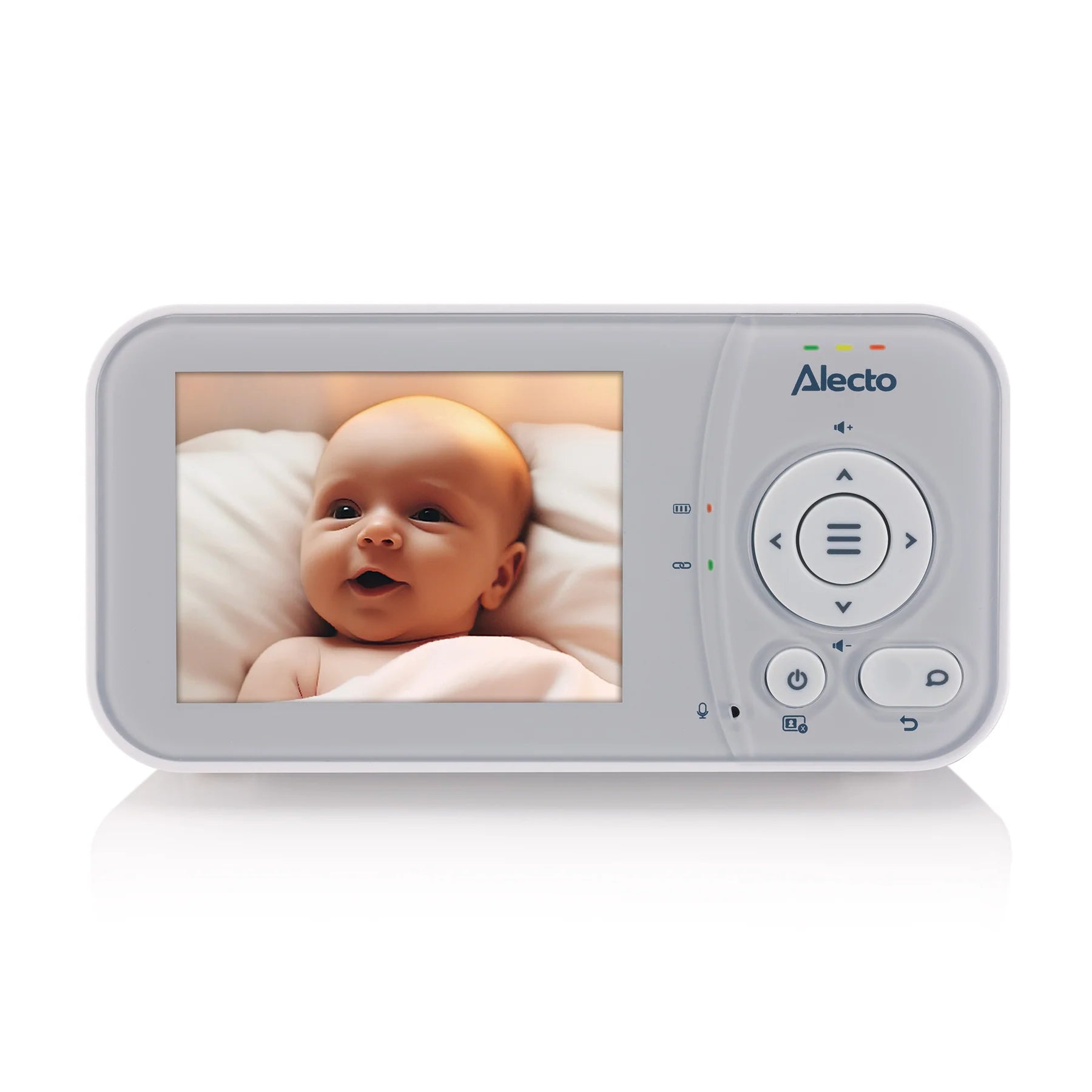 Видеофон За Бебе С 2.8" Цветен Дисплей White Grey Dvm2028 Alecto