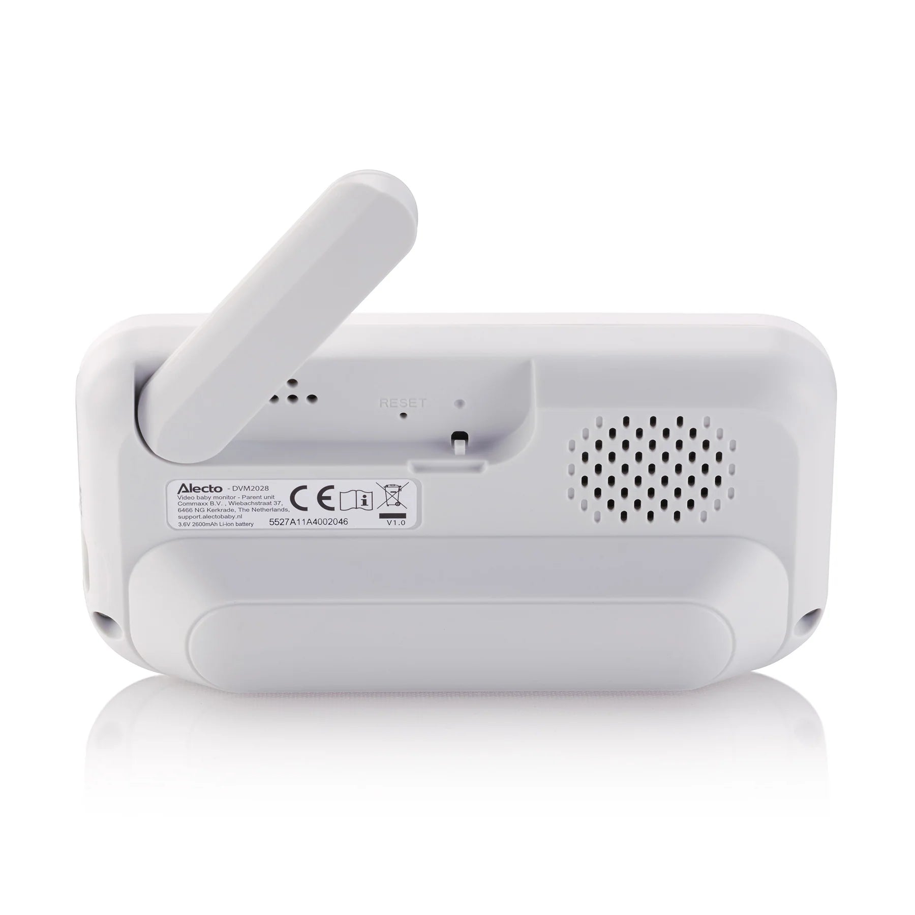 Видеофон За Бебе С 2.8" Цветен Дисплей White Grey Dvm2028 Alecto