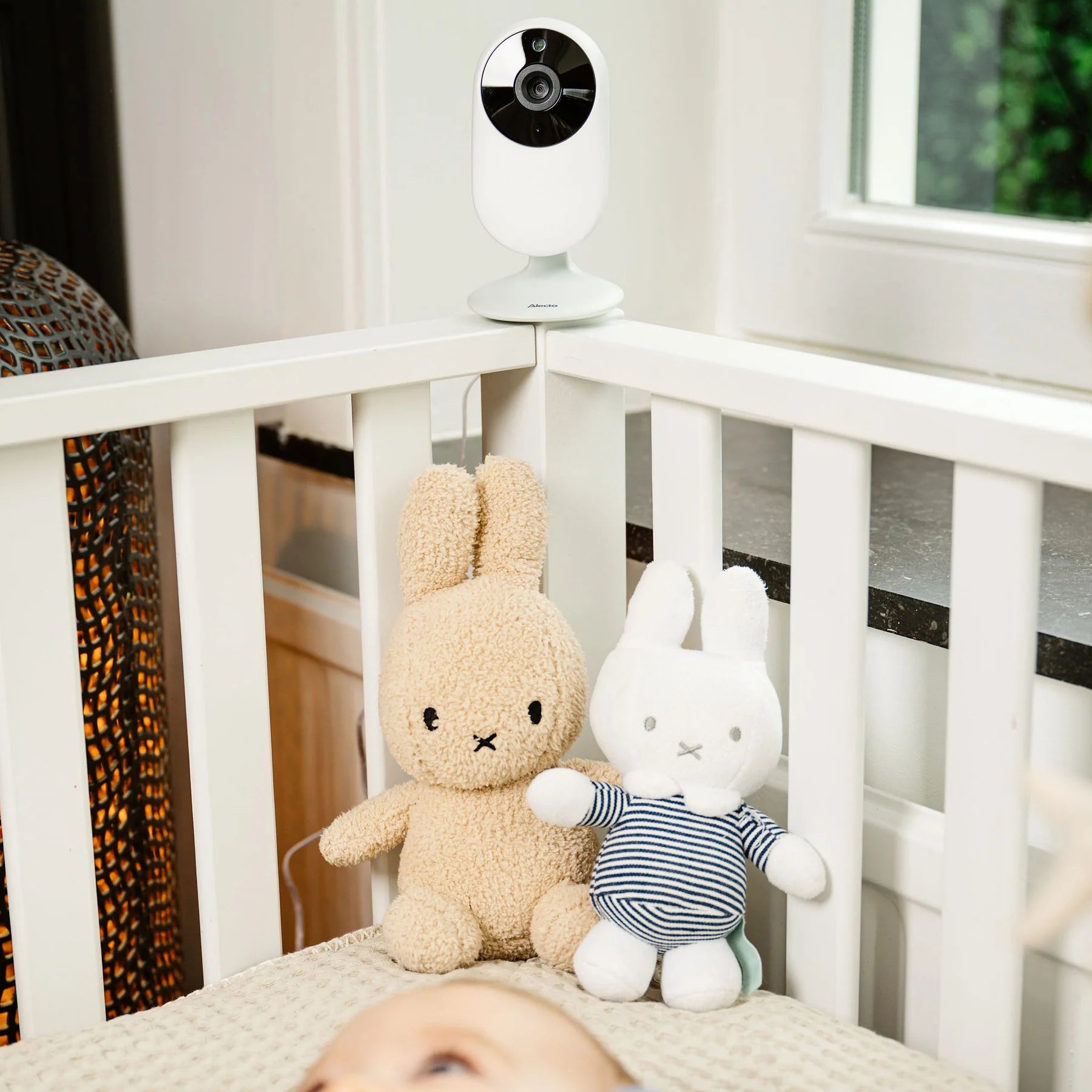 Видеофон За Бебе С 2.8" Цветен Дисплей White Grey Dvm2028 Alecto