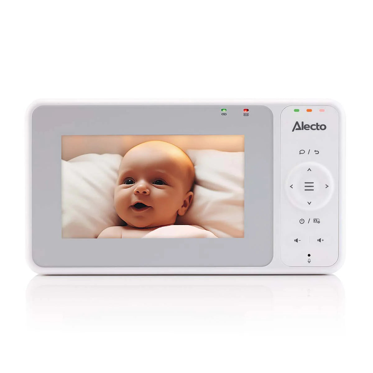 Видеофон За Бебе С 4.3" Hd Цветен Дисплей White Dvm2043 Alecto