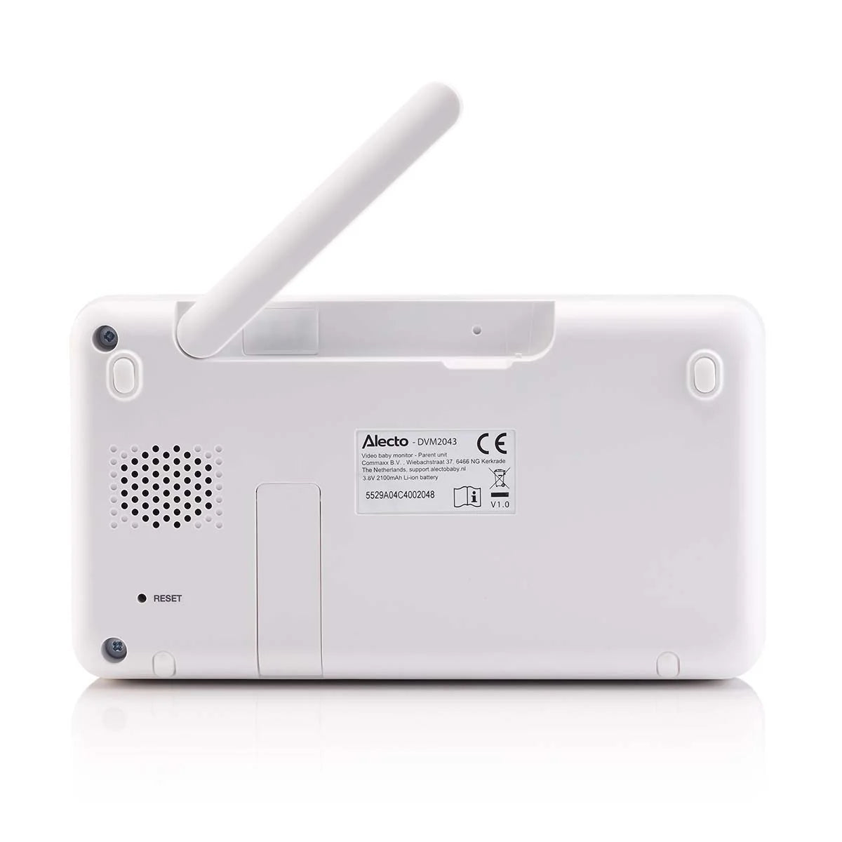 Видеофон За Бебе С 4.3" Hd Цветен Дисплей White Dvm2043 Alecto