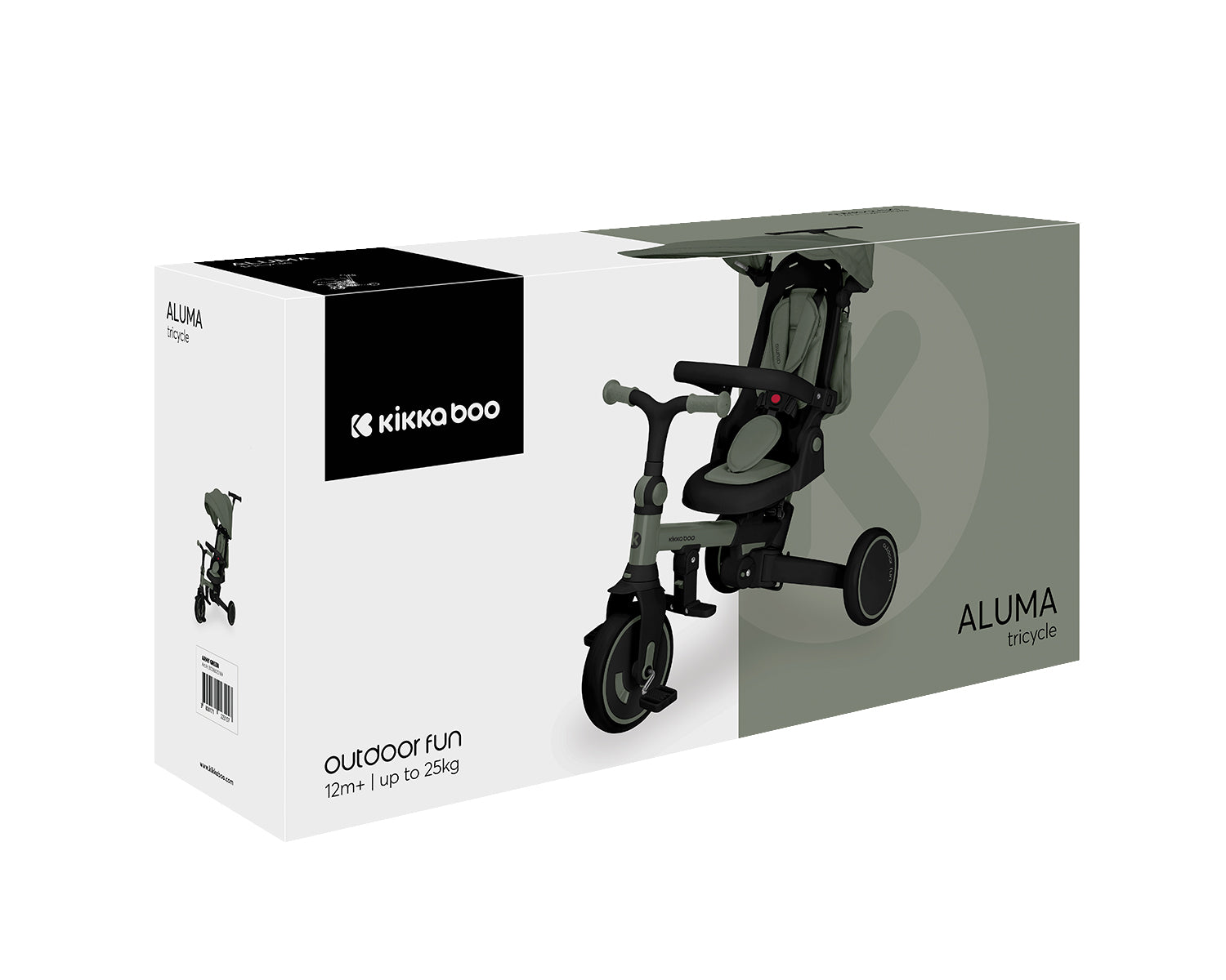 Триколка 8в1 Aluma Army Green Kikkaboo