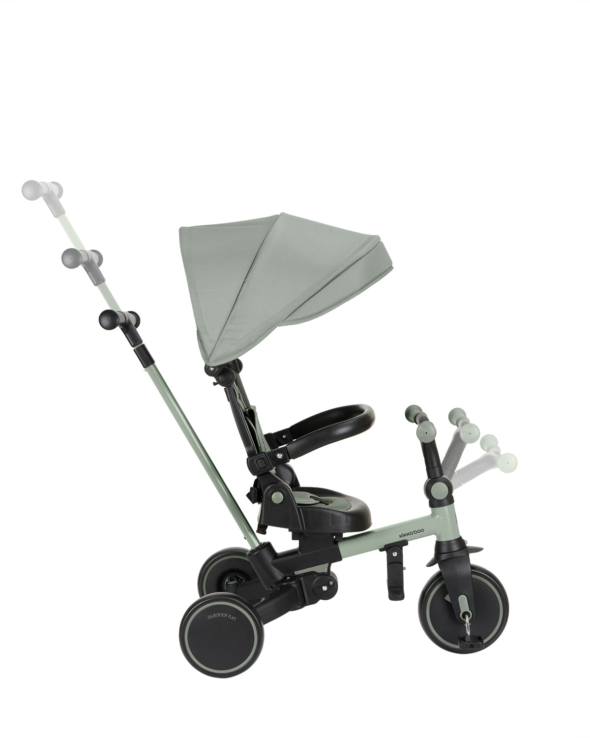 Триколка 8в1 Aluma Army Green Kikkaboo