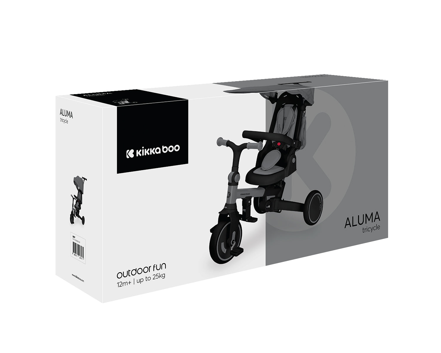 Триколка 8в1 Aluma Grey Kikkaboo
