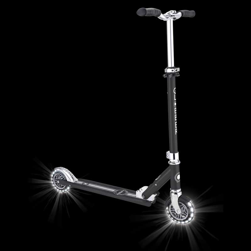 Алуминиева Детска Тротинетка Flow Element Lights Черна Globber