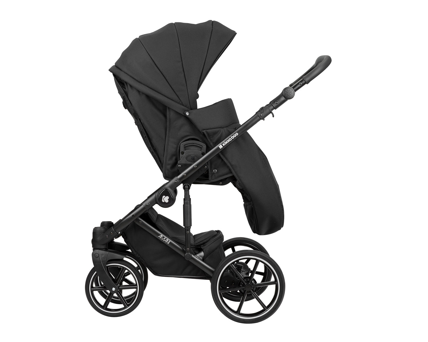 Комбинирана Количка 2В1 С Твърд Кош Amani Black