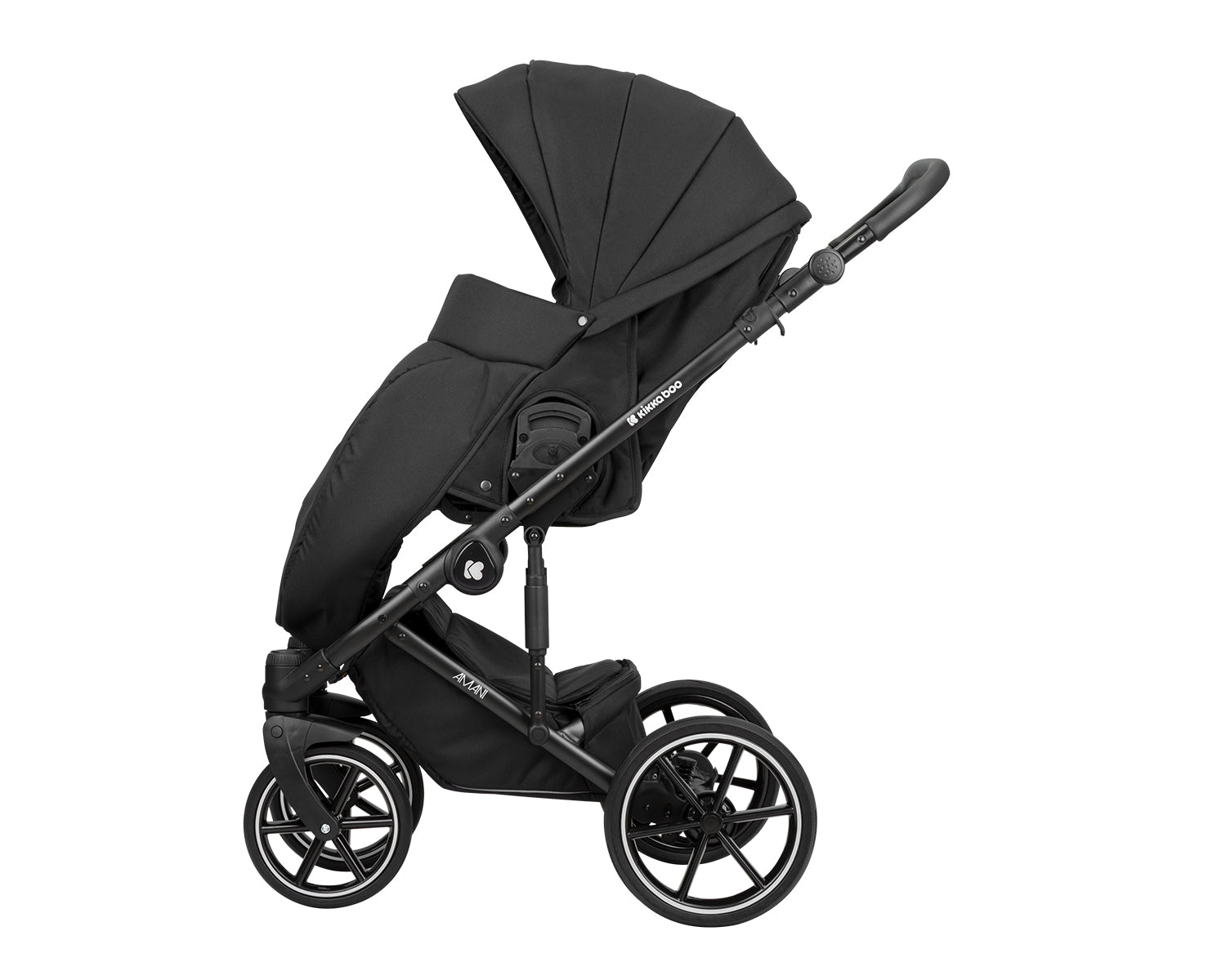 Комбинирана Количка 2В1 С Твърд Кош Amani Black