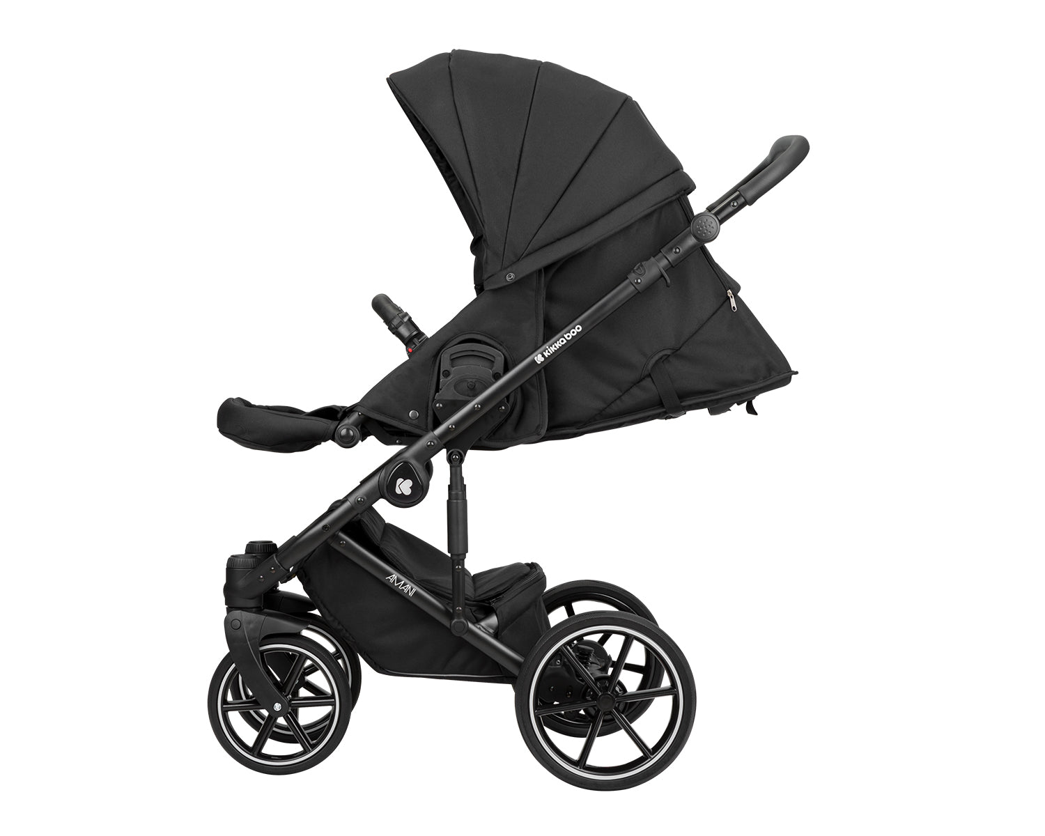 Комбинирана Количка 2В1 С Твърд Кош Amani Black