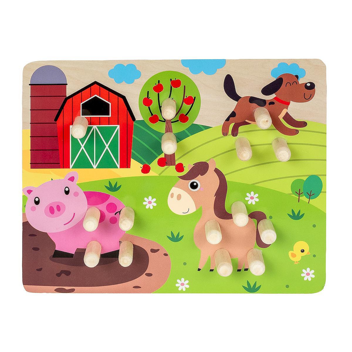 Smily Play Детски Дървен Пъзел Фигури Anek