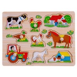Smily Play Детски Дървен Пъзел Животни 83598 Anek