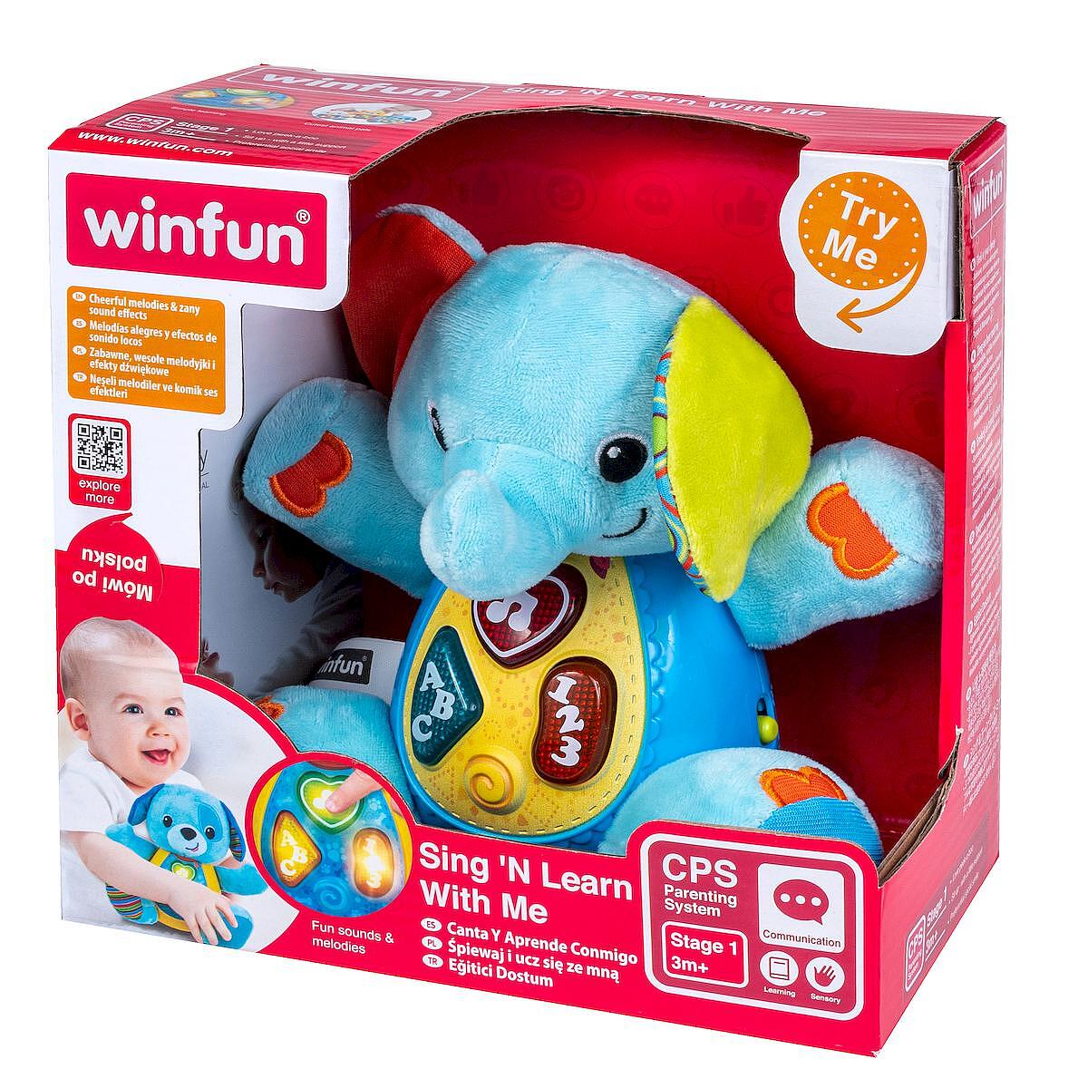 Winfun Бебешка Музикална Играчка Слонче Anek