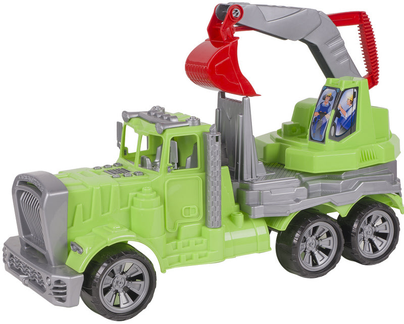 Камион Фарго Ескаватор 52Х20Х30 С Двустранно Отключване На Въртящата СеБагерна Платформа