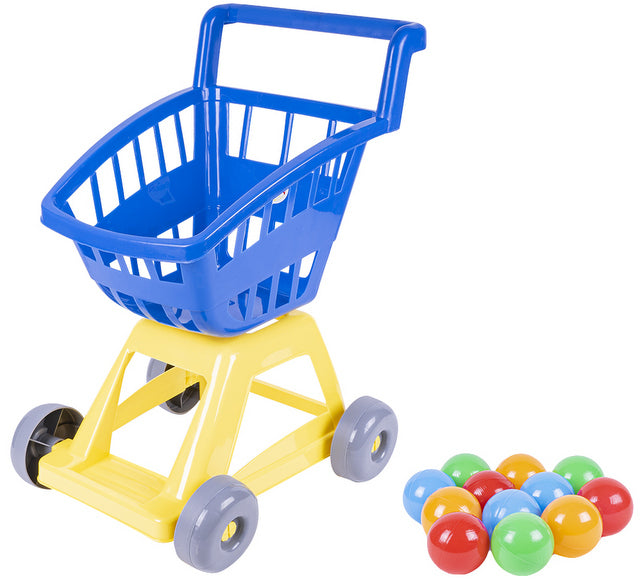 Coș de cumpărături 37X31X47 cu mingi moi