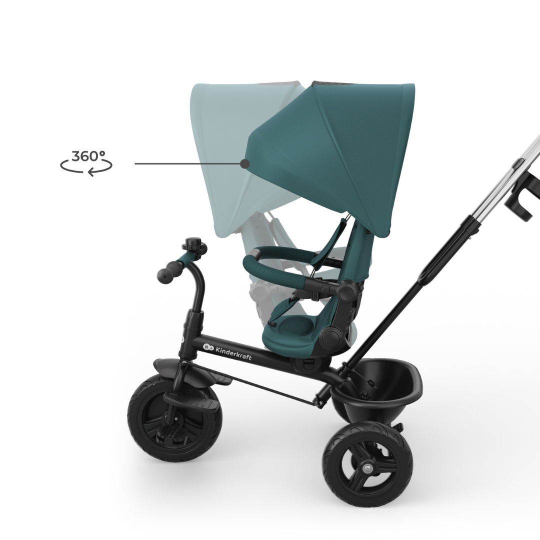Aston 2 Plus Триколка Зелена Kinderkraft