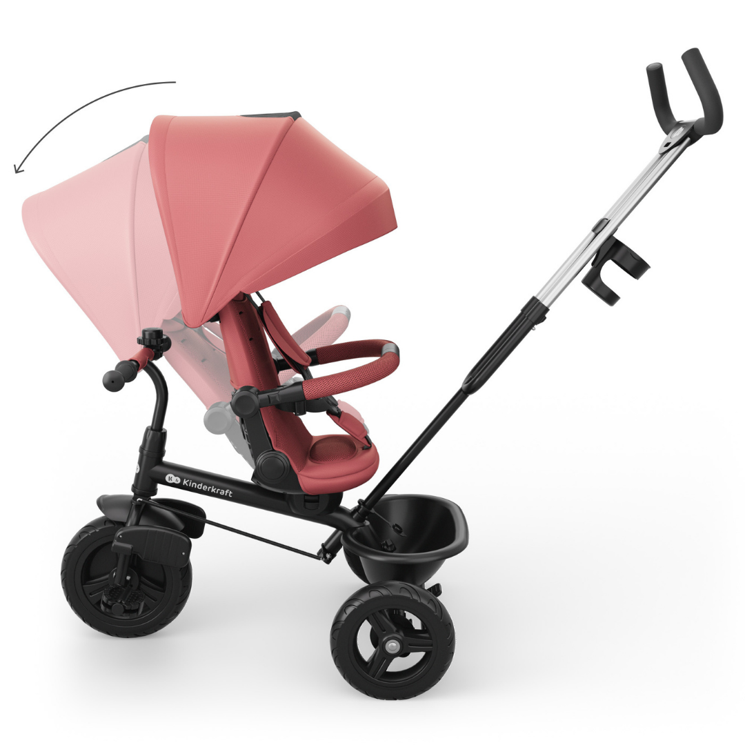 Aston 2 Plus Триколка Розова Kinderkraft