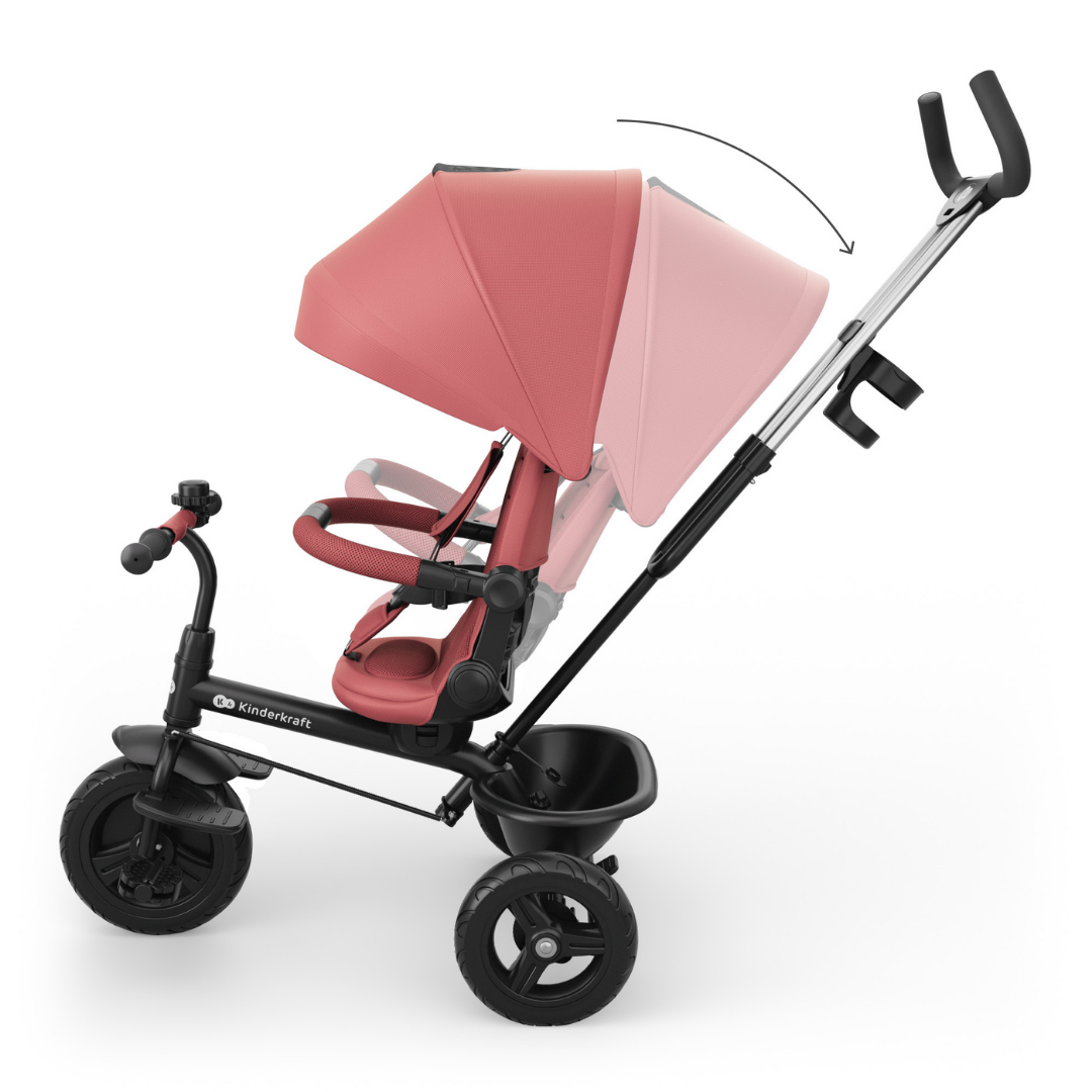 Aston 2 Plus Триколка Розова Kinderkraft