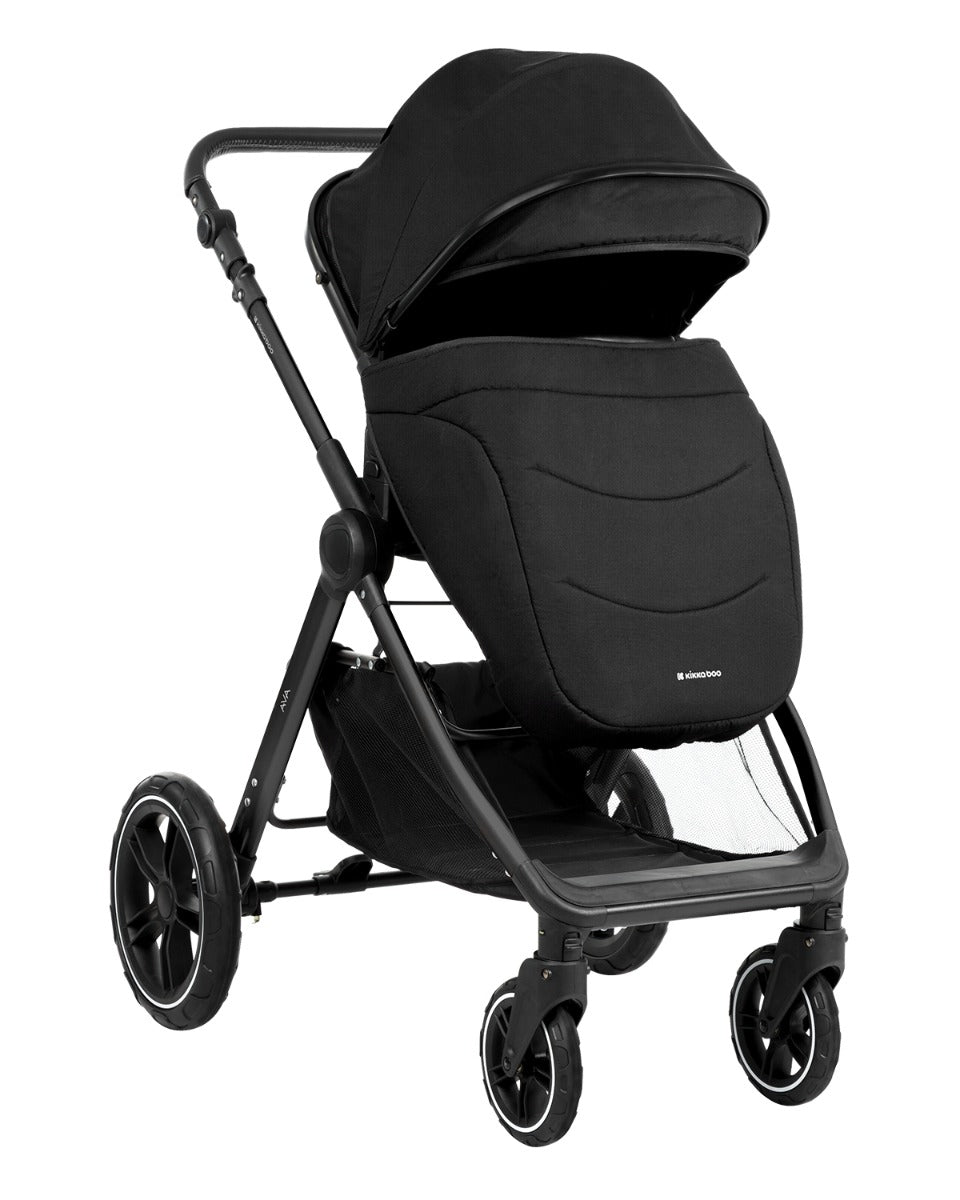 Комбинирана Количка 3В1 С Кош За Новородено Ava Black --- BebeMama