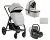 Комбинирана Количка 3В1 С Кош За Новородено Ava Grey - Комбинирани Колички - Kikkaboo - BebeMama
