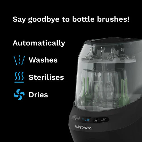Машина За Почистване На Шишета Bottle Washer Pro Black Baby Brezza