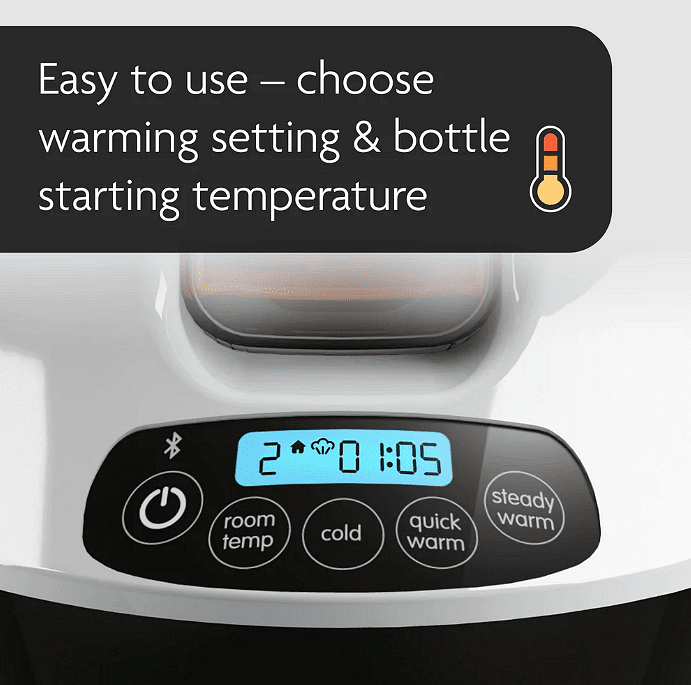 Нагревател За Бебешко Шише Safe + Smart С Bluetooth Brz00139 Baby Brezza