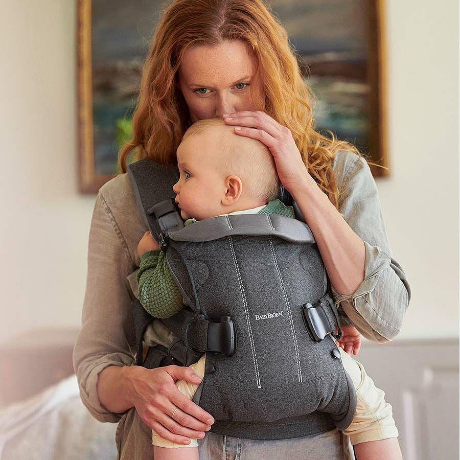 Бебешка Ергономична Раница Carrier One Woven Denim Grey Dark Grey Babybjörn