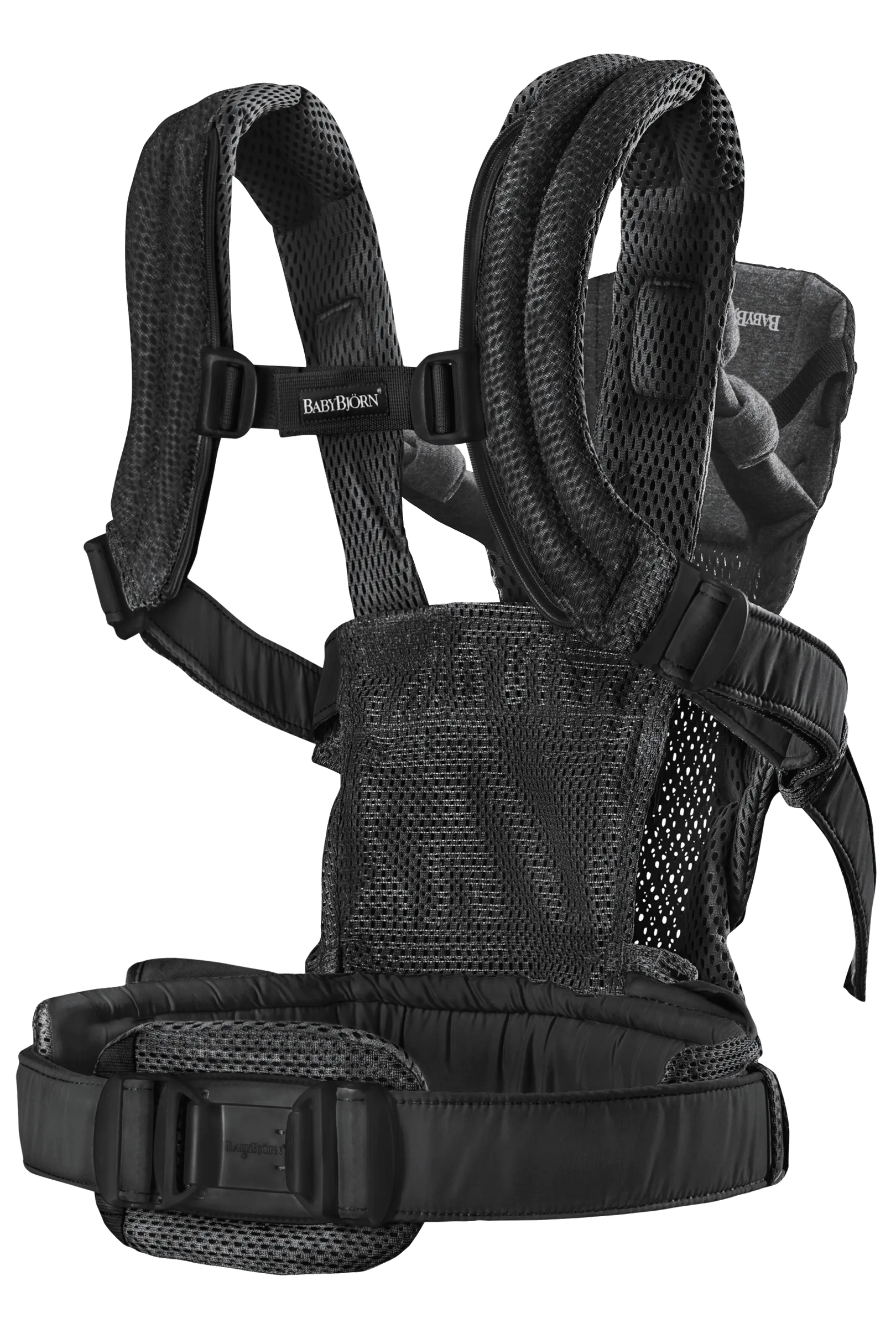 Бебешка Ергономична Раница Harmony, Mesh 3d, Black Babybjörn