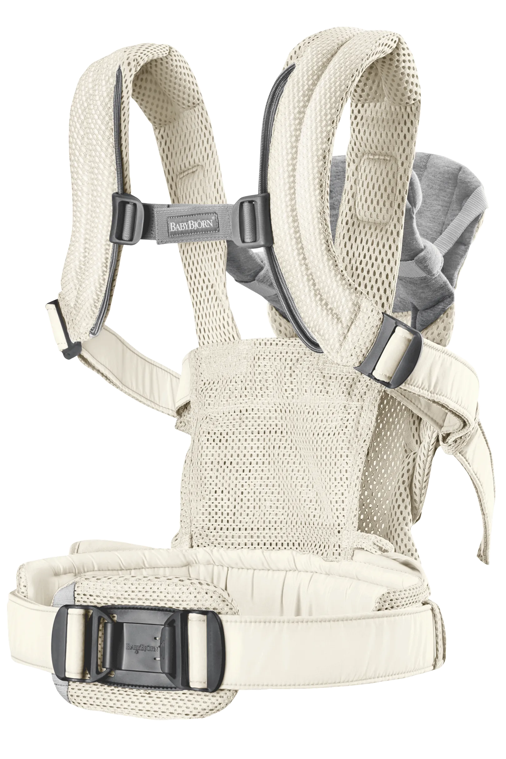 Бебешка Ергономична Раница Harmony, Mesh 3d, Cream Babybjörn