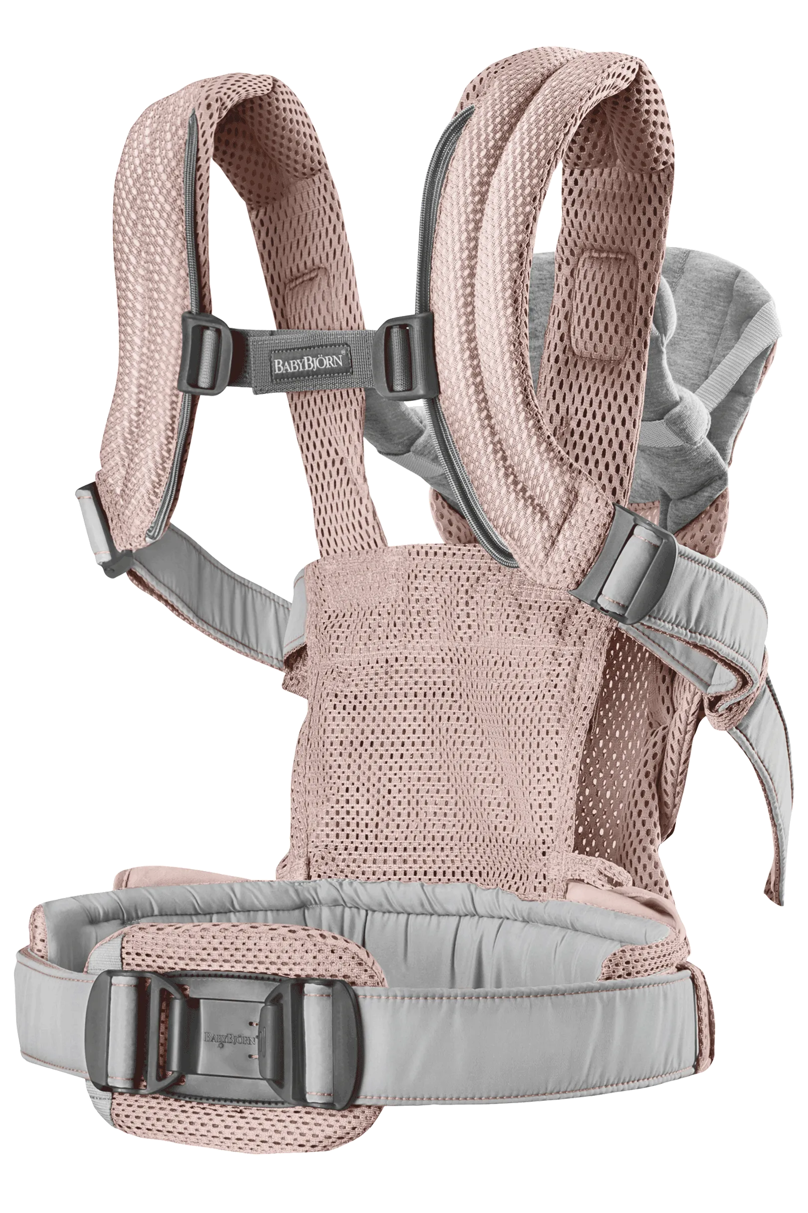 Бебешка Ергономична Раница Harmony, Mesh 3d, Dusty Pink Babybjörn