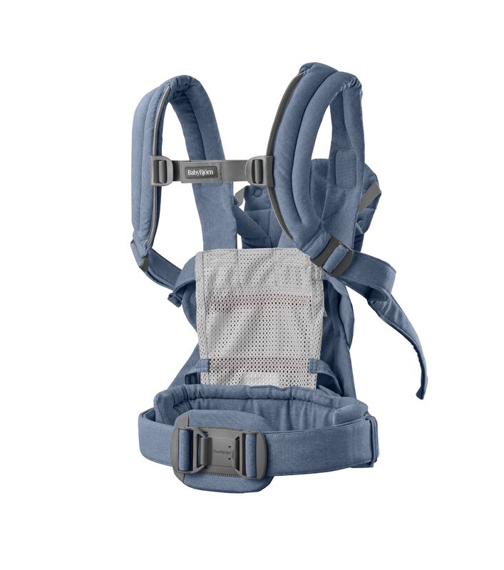 Бебешка Ергономична Раница Harmony, Woven, Blue Melange Babybjörn