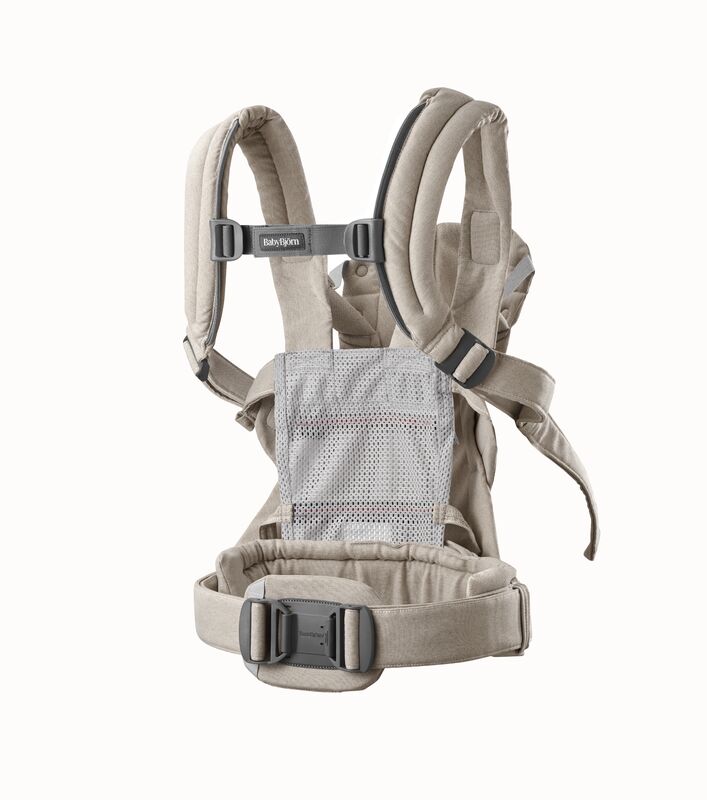 Бебешка Ергономична Раница Harmony, Woven, Light Beige Melange Babybjörn