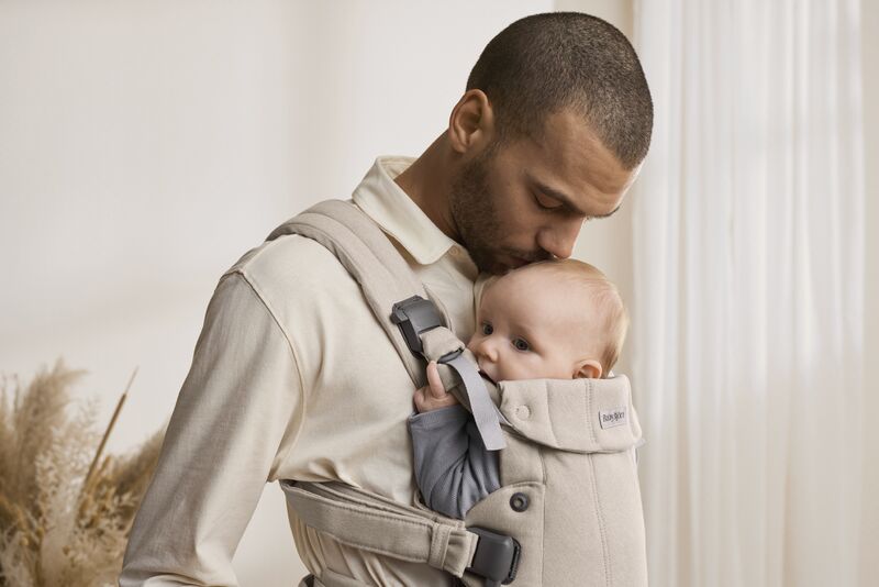 Бебешка Ергономична Раница Harmony, Woven, Light Beige Melange Babybjörn