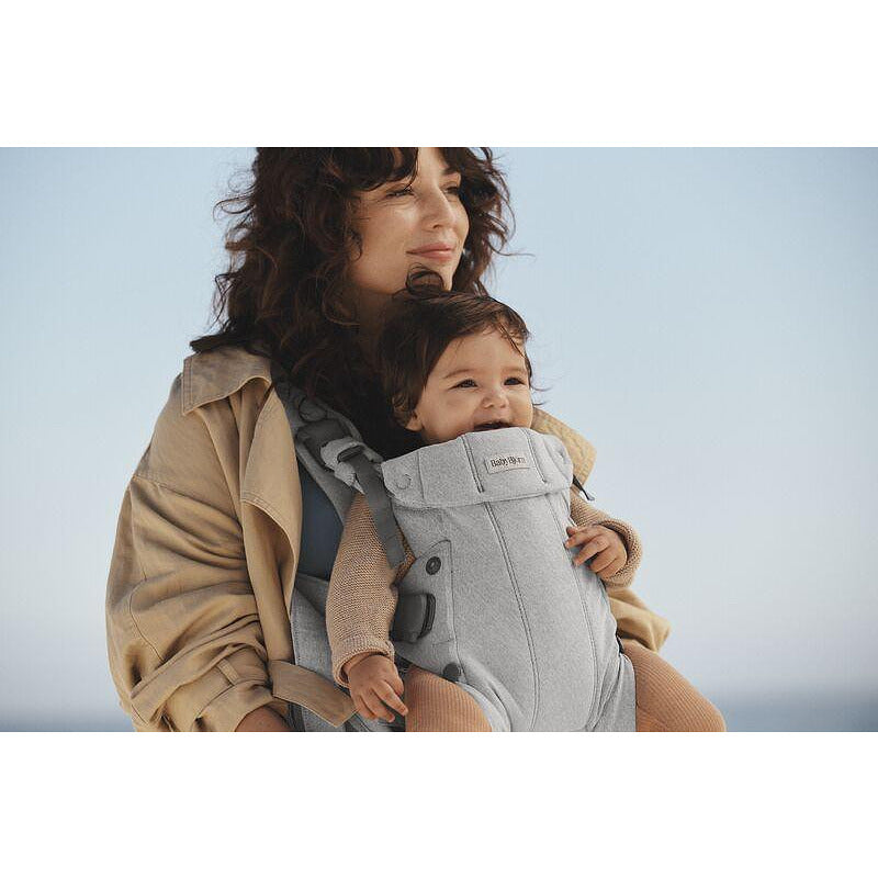 Бебешка Ергономична Раница Harmony, Woven, Light Gray Melange Babybjörn