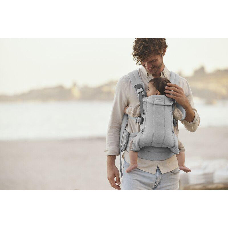 Бебешка Ергономична Раница Harmony, Woven, Light Gray Melange Babybjörn