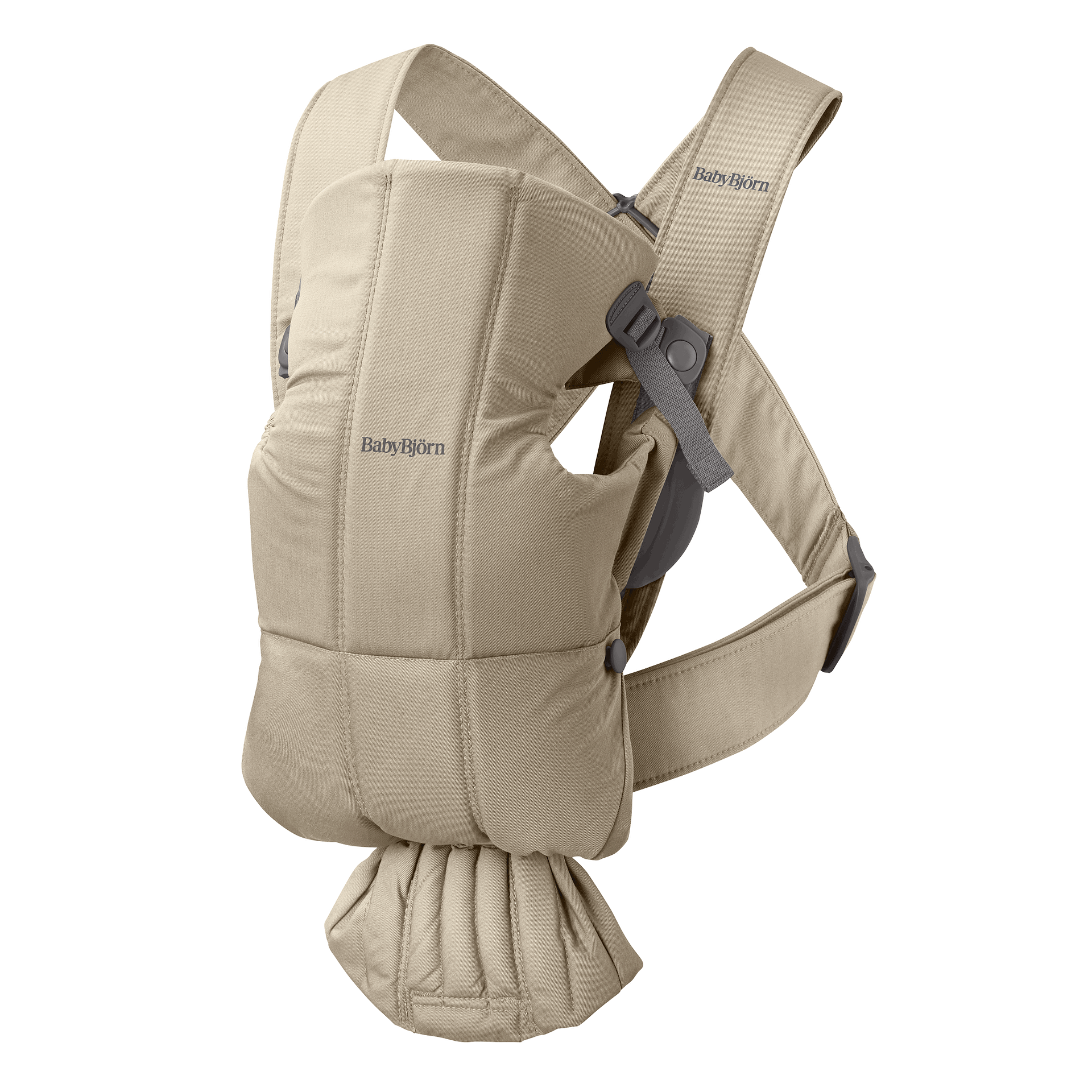 Бебешка Ергономична Раница Mini, Cotton, Beige Babybjörn