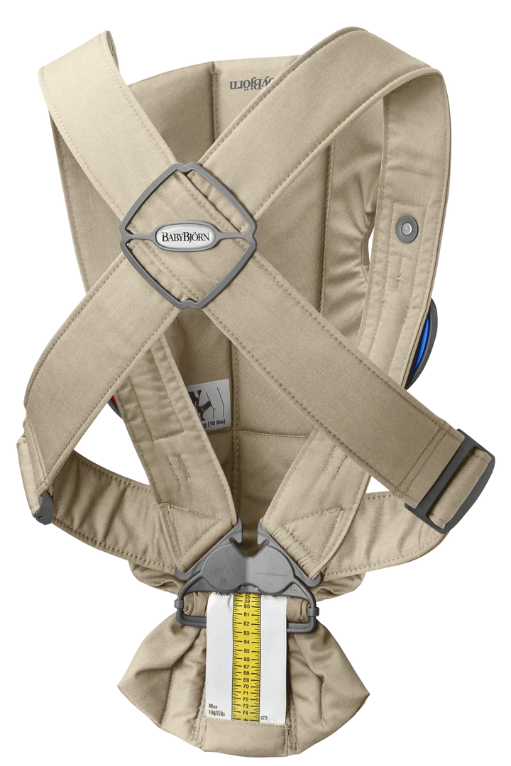 Бебешка Ергономична Раница Mini, Cotton, Beige Babybjörn