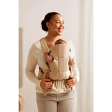 Бебешка Ергономична Раница Mini, Cotton, Beige Babybjörn