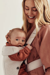 Бебешка Ергономична Раница Mini, Jersey 3d, Light Beige Babybjörn