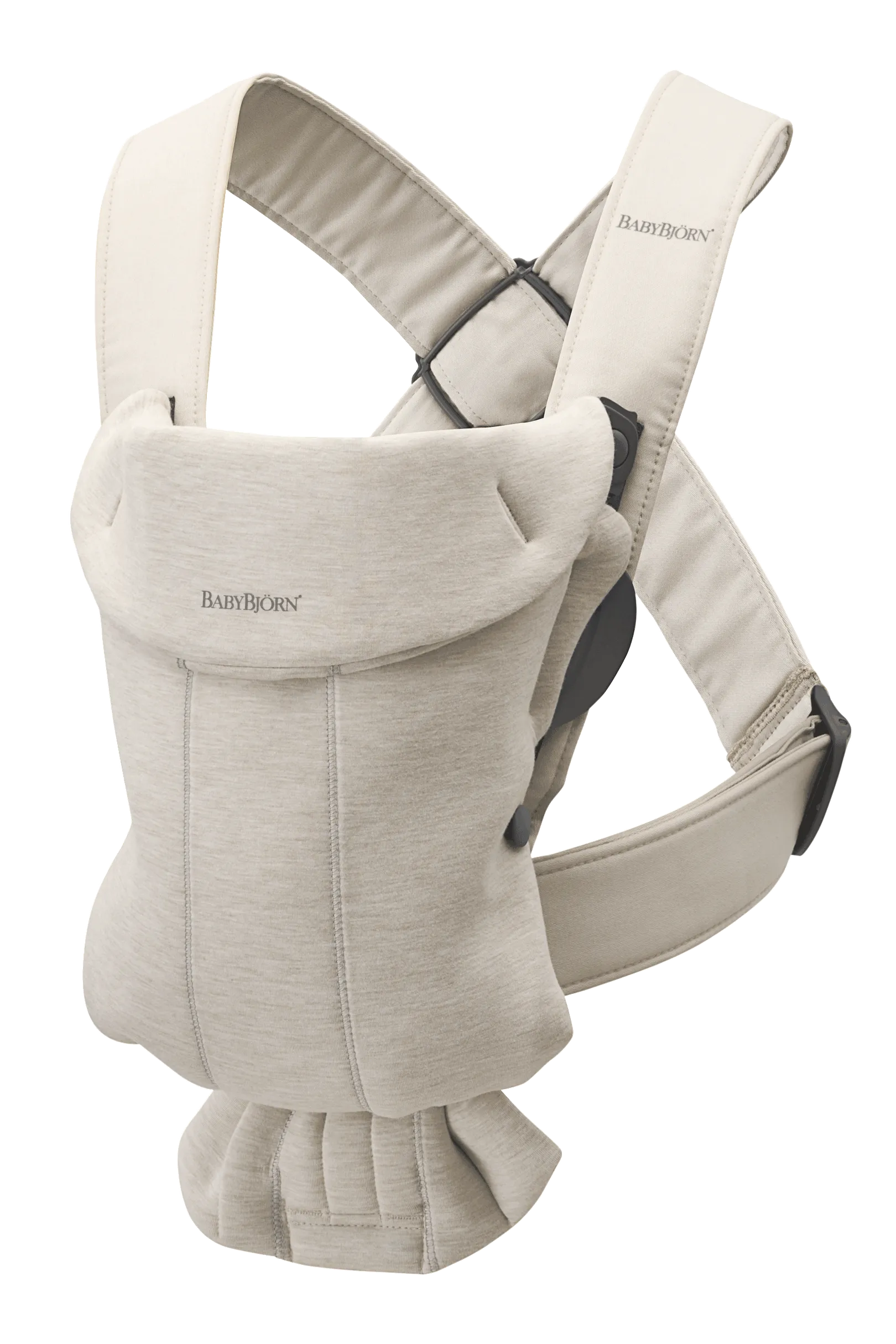 Бебешка Ергономична Раница Mini, Jersey 3d, Light Beige Babybjörn