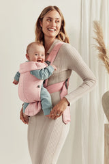 Бебешка Ергономична Раница Mini, Jersey 3d, Light Pink Babybjörn