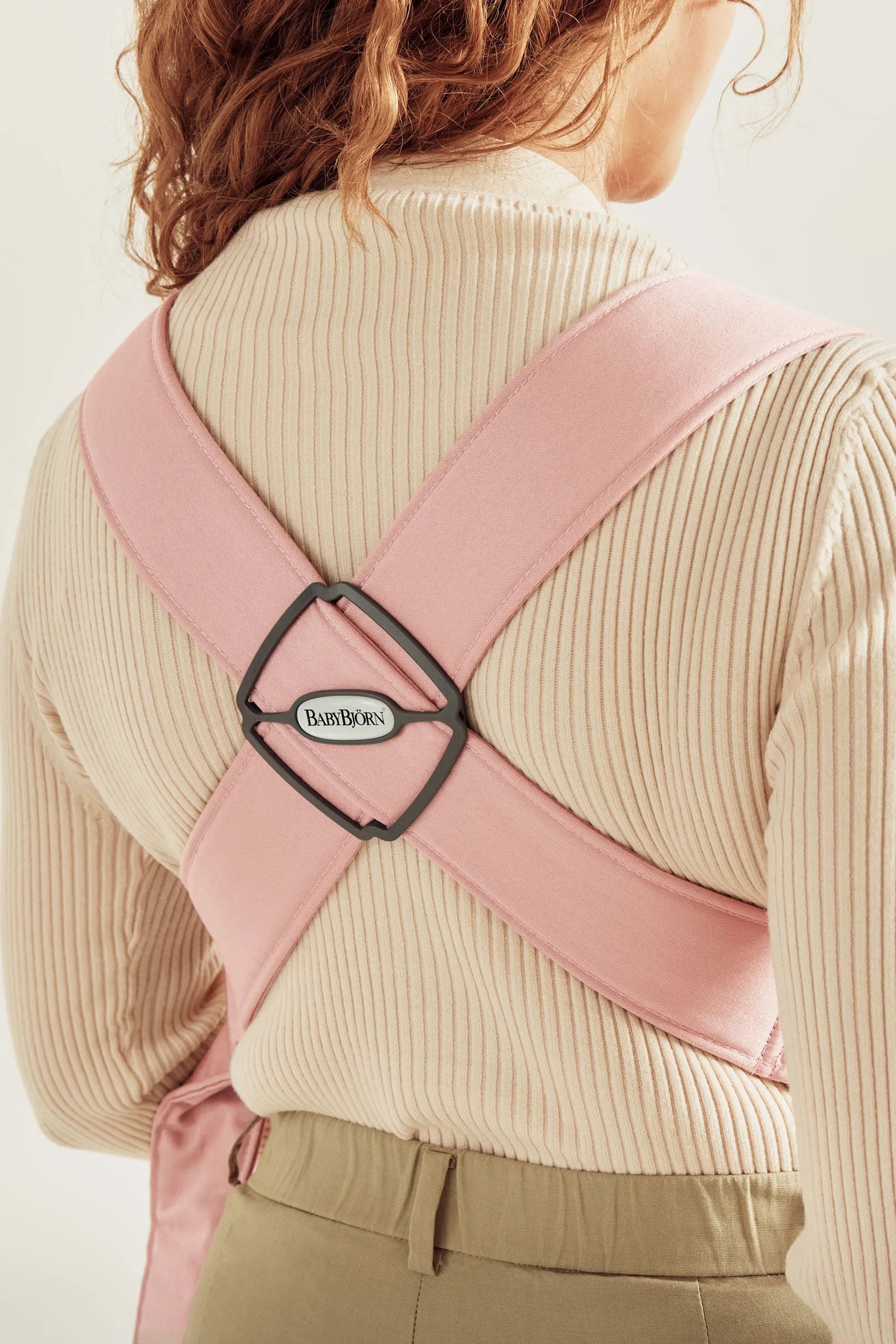 Бебешка Ергономична Раница Mini, Jersey 3d, Light Pink Babybjörn