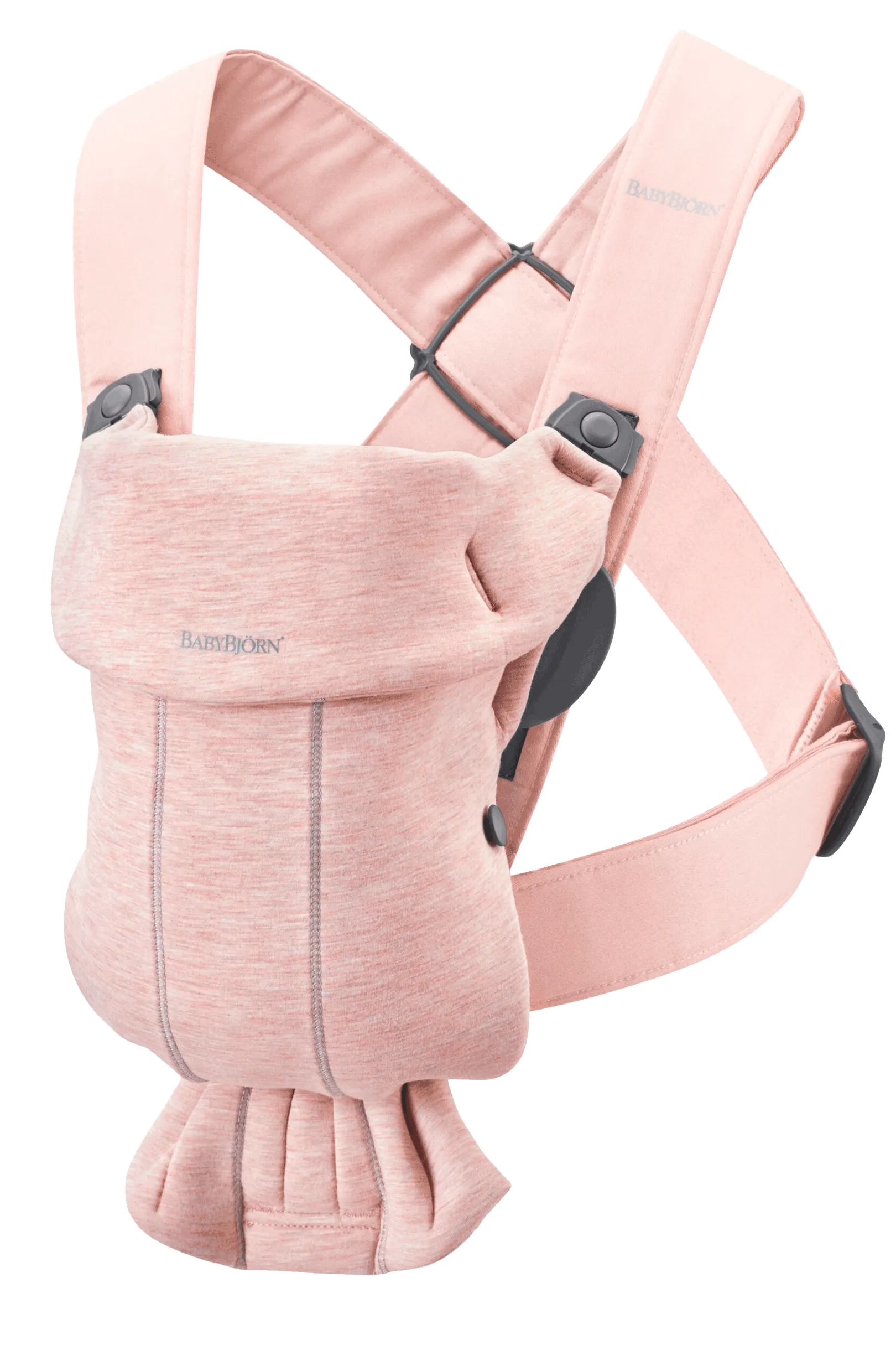 Бебешка Ергономична Раница Mini, Jersey 3d, Light Pink Babybjörn