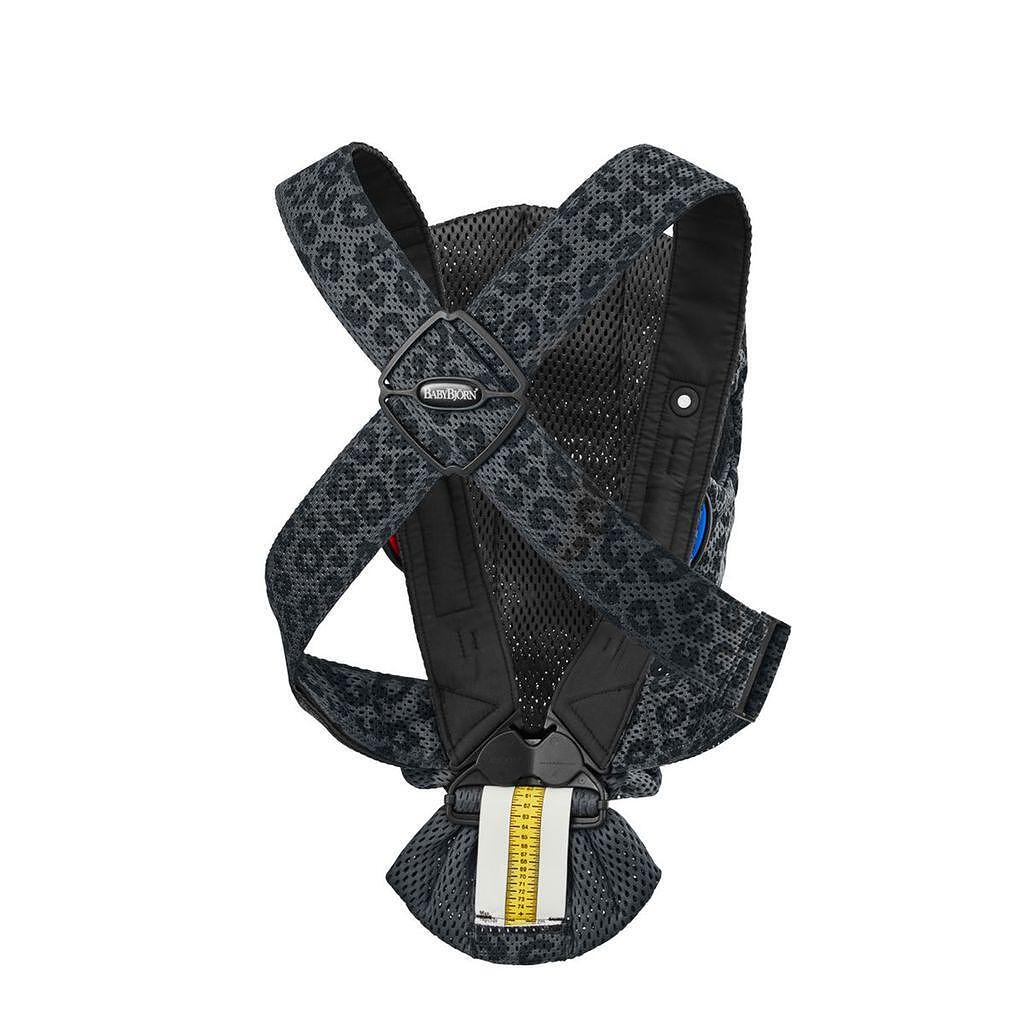 Бебешка Ергономична Раница Mini, Mesh 3d, Anthracite Leopard Babybjörn